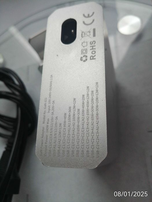 ASOMETECH ASGaN-016 (GaN-021)
140W 5-Ports Poweful GaN Charger