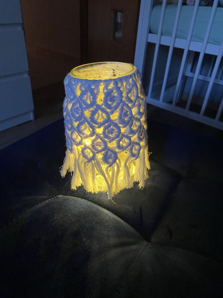 Lampion makrama dekoracja w stylu boho