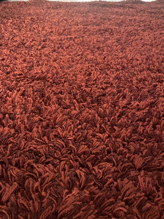 Tapete de pelo vermelho (2 tapetes iguais)