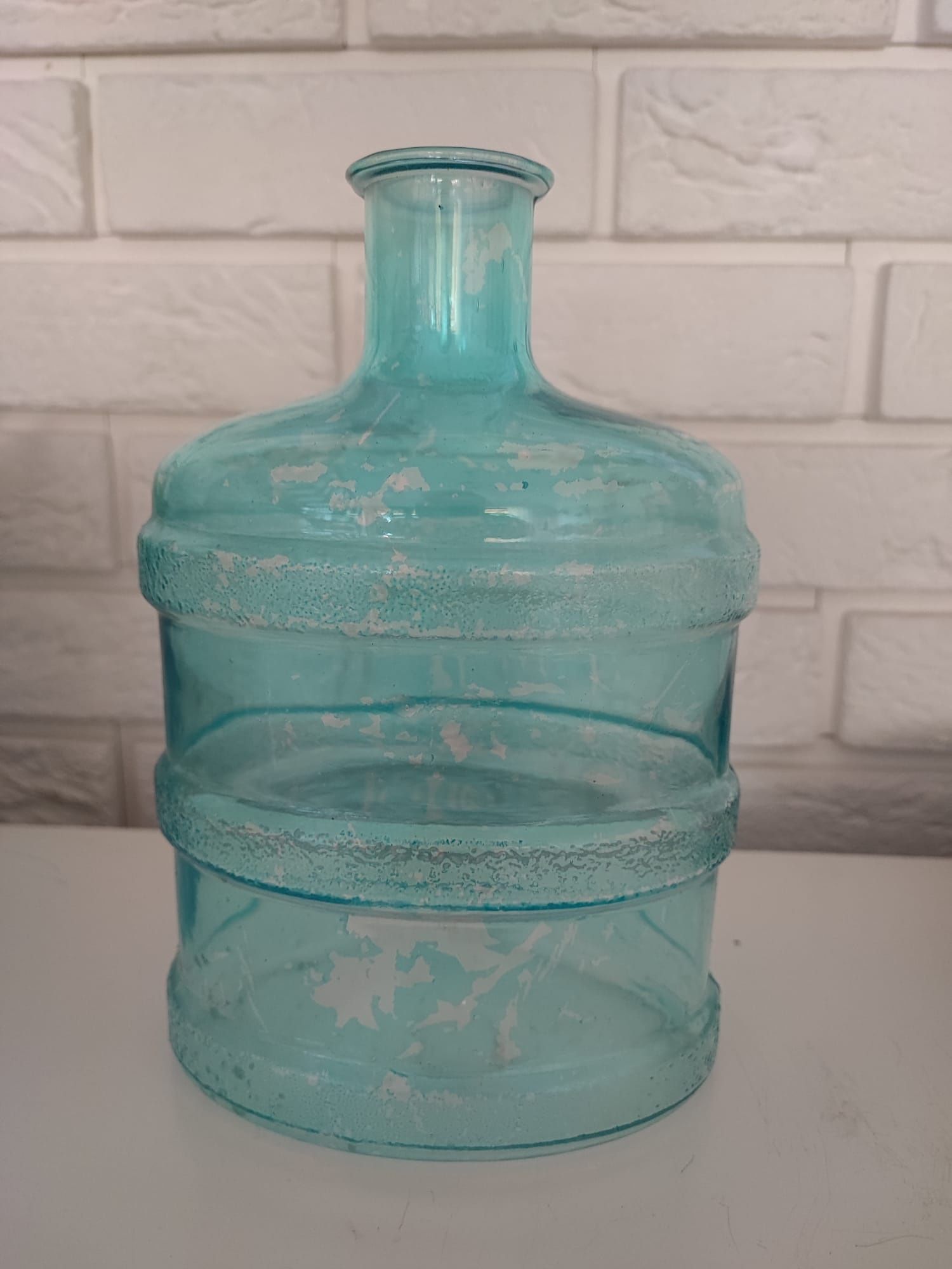 Butelka szklana wazon baniaczek owalny, szer 16cm/10cm