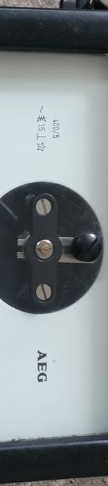 Amperomierz analogowy AEG 800A (400/5A) – sprawny, retro