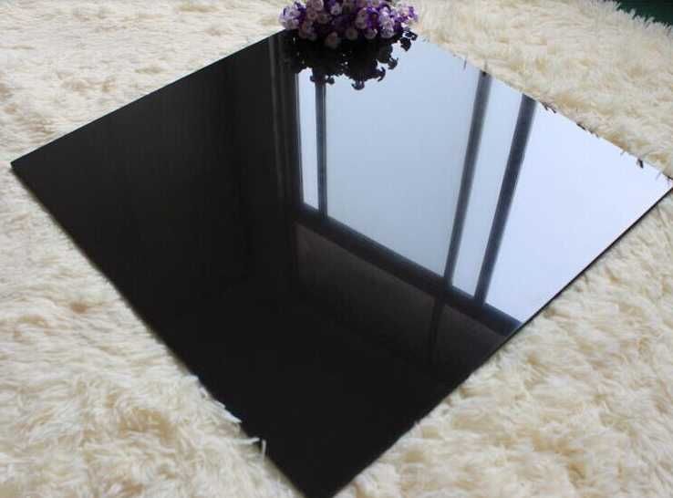 CZARNY gładki Gres POLER 120x60 SUPER BLACK Wysoki Połysk gat. I