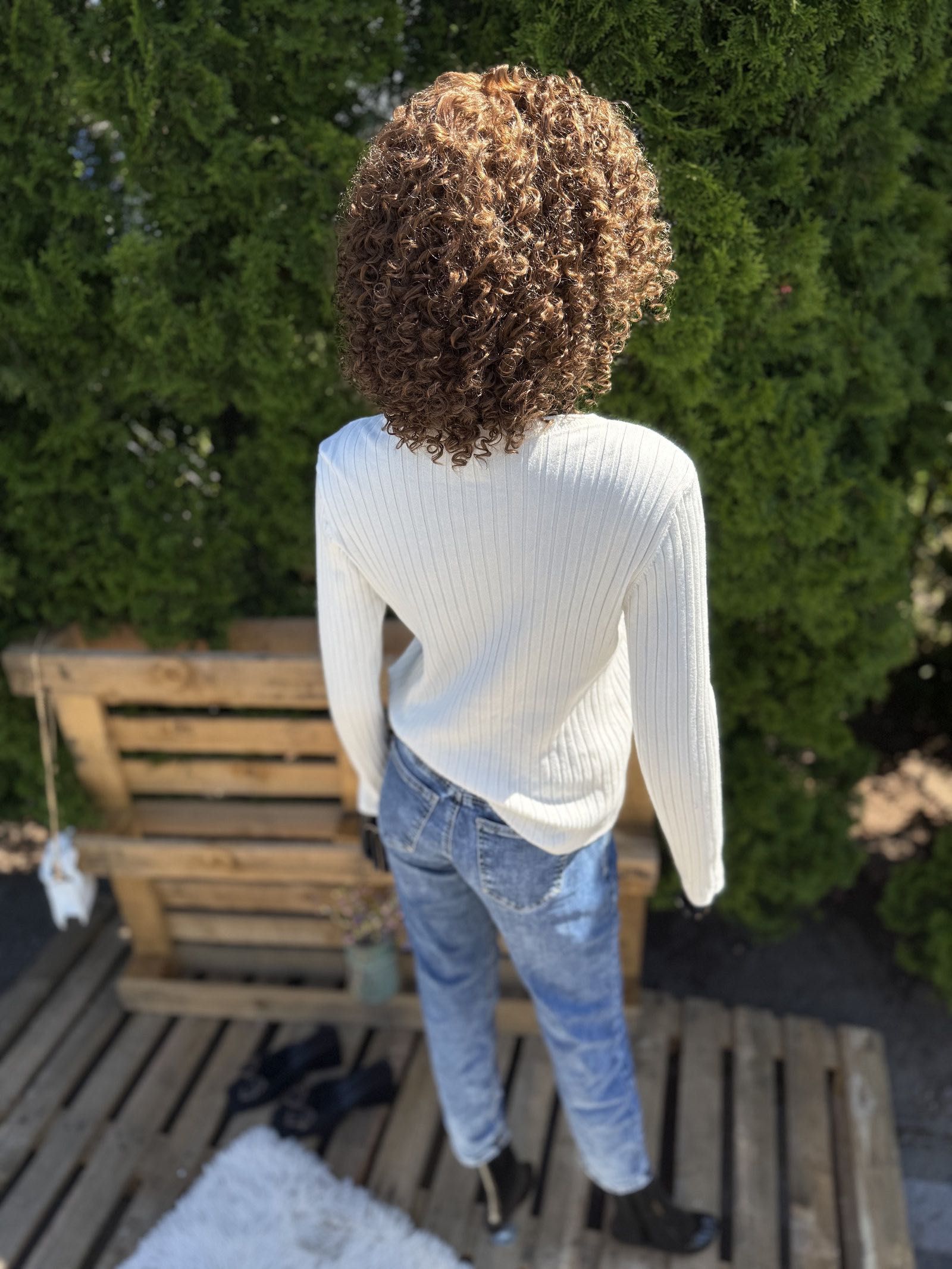 Sweter Prążkowany XL || Kremowy Sinsay || Miękki Stylowy Basic – Ciepł