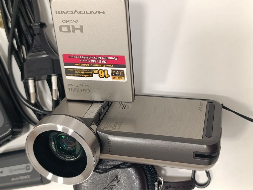 Kamera cyfrowa SONY HDR-TG7 GPS fullHD dotyk ZEISS MEGA ZESTAW BDB+