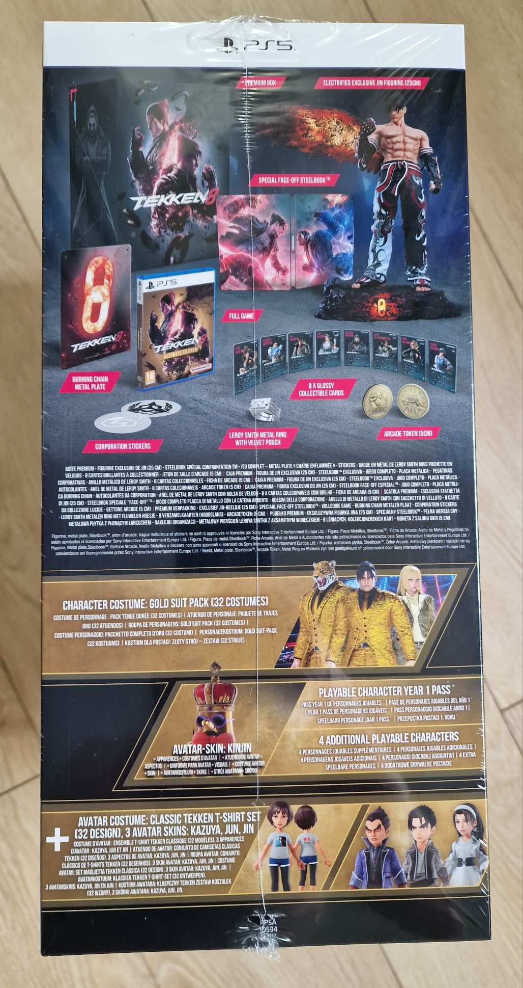 Tekken 8 Ps5 Edycja Kolekcjonerska Premium ze świecącą figurką Jina Ka