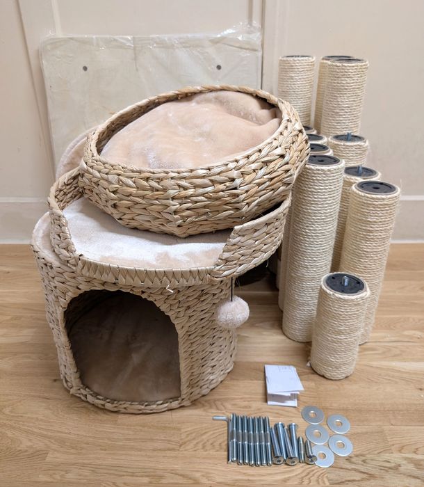 Natural Home IV Drapak dla Kota Beżowy 60x57x192cm WIELKI BARDZO DUŻY