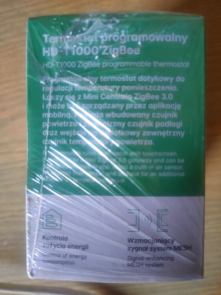 Termostat programowalny HD-T1000.W z komunikacją Zigbee 3.0 biały