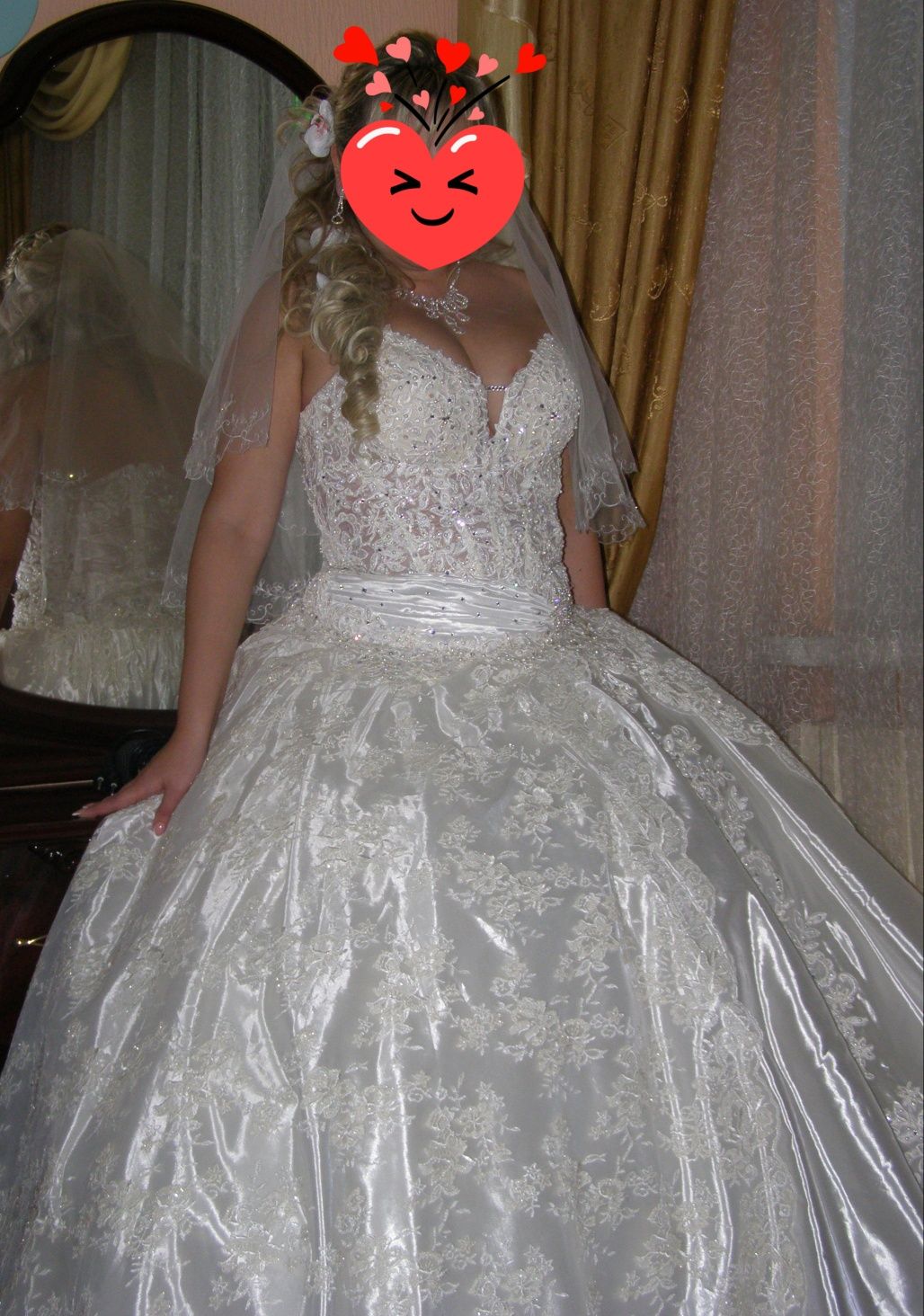 Свадебное платье.Размер Xl