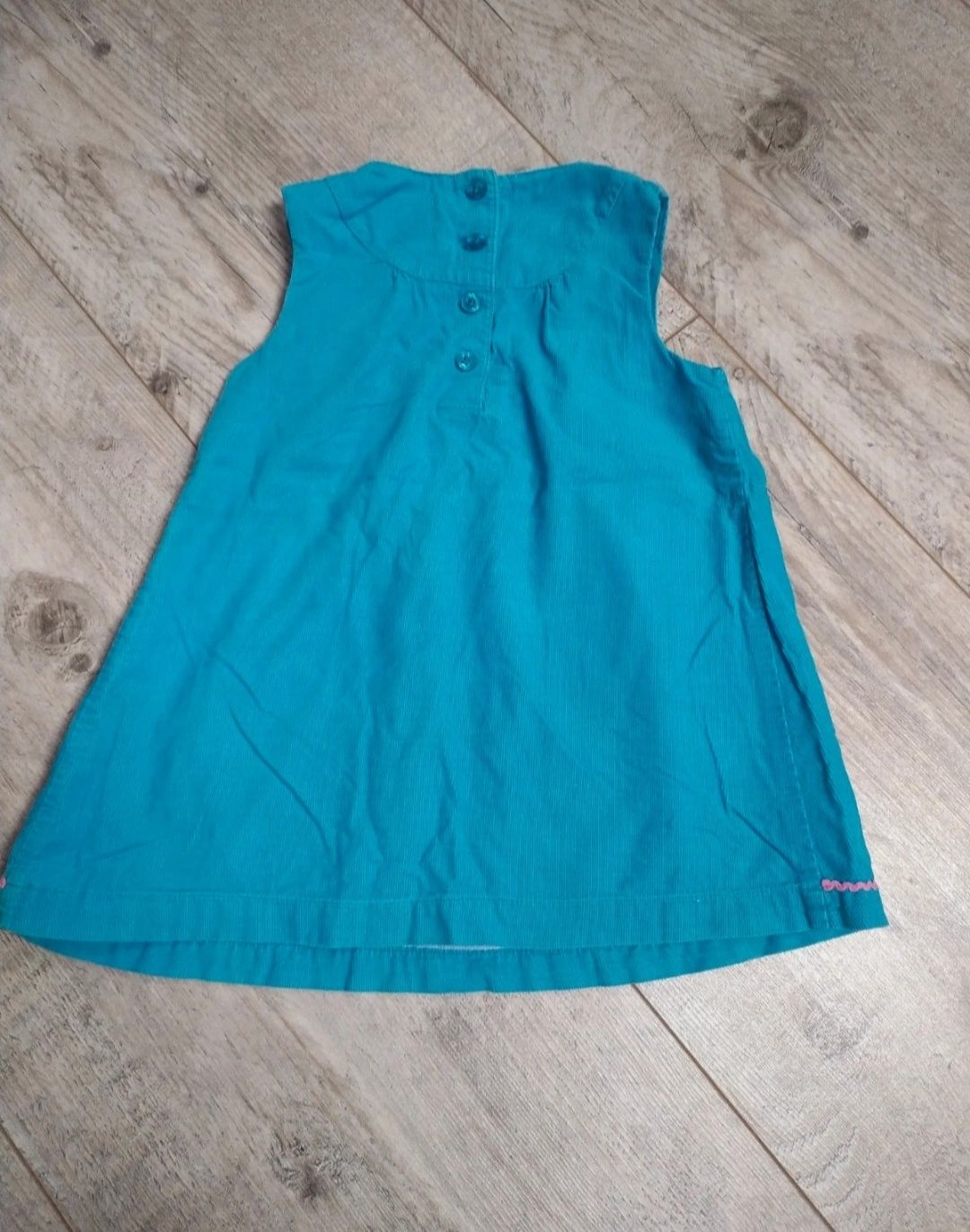 Niebieska sukienka r. 98 104 bawełna na lato
