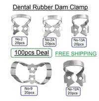 Dental Rubber Dam Clamp Assorted  Orthodontics  Instrument 100pcs