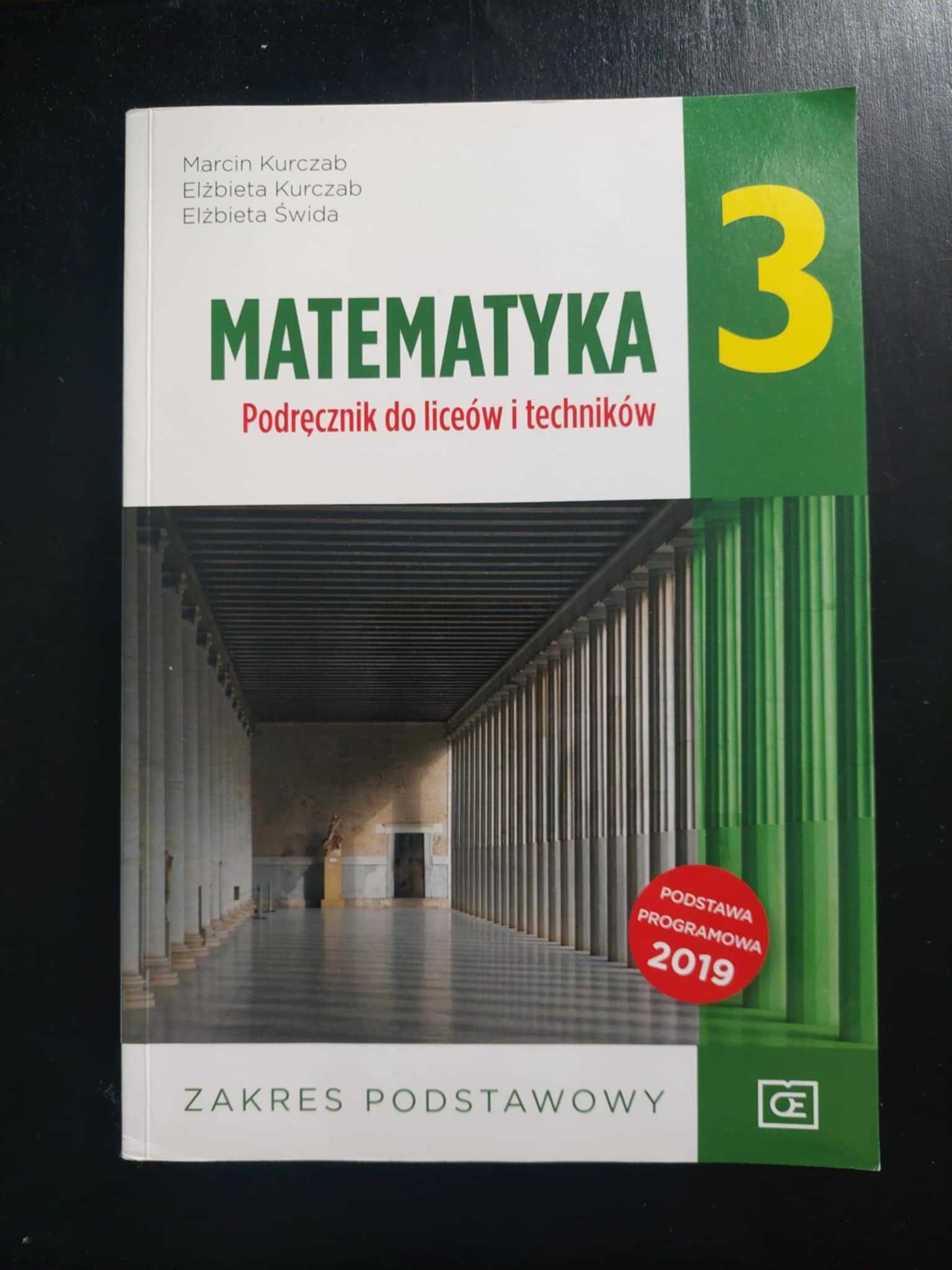Podręcznik Matematyka 3 klasa OE Pazdro Zakres podstawowy
