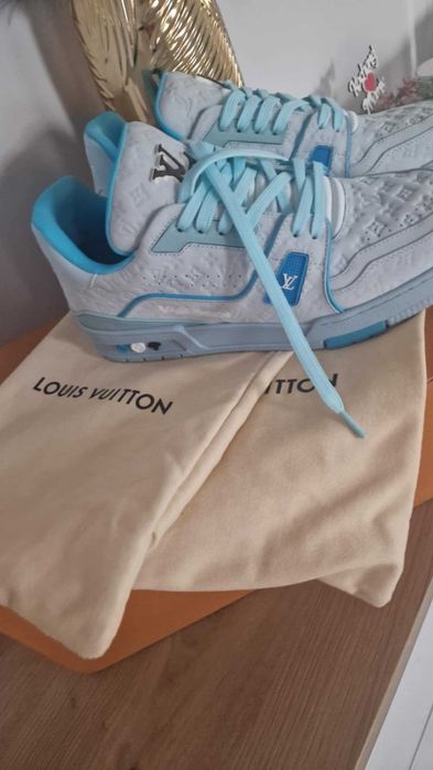 Buty Louis Vuitton by Tyler blue meskie, Sneakersy Size 46 -28,5 cm