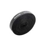 Organizer Kabli Baseus Rainbow Circle Velcro 3M Rzepowy Czarny