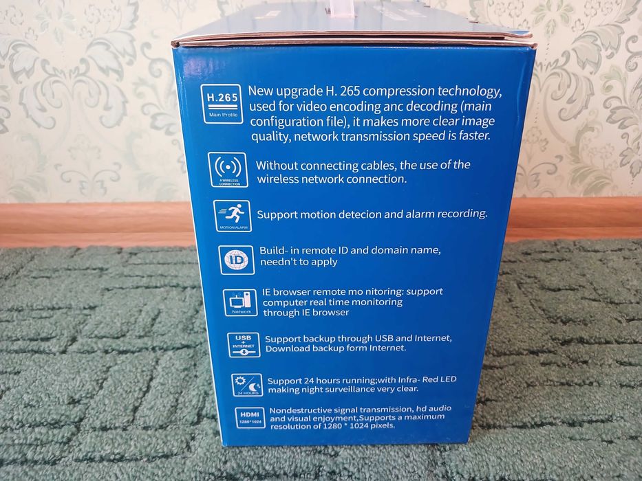 Уличная IP WI-FI Камера 4 шт комплект видеонаблюдения