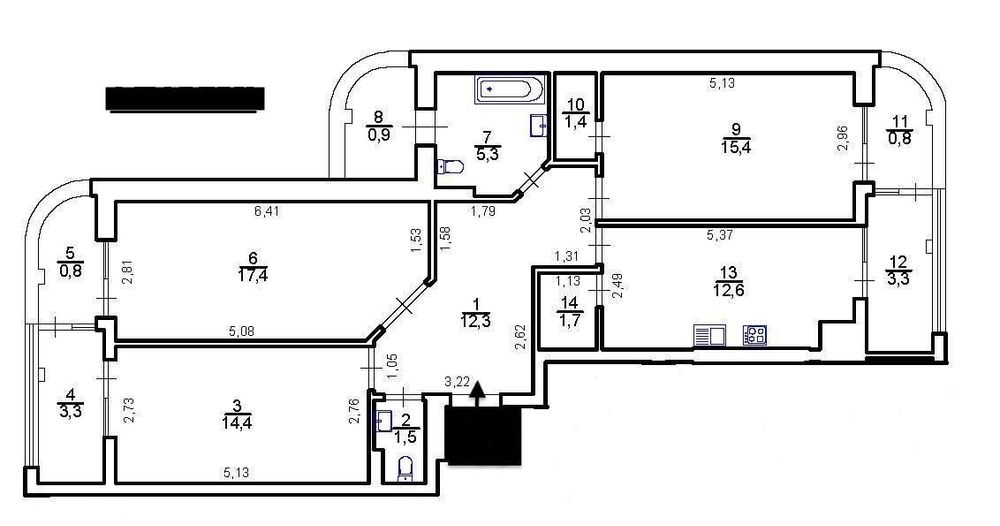 Продаж 3-кімнатної квартири (89м²) в Новобудові по вул. Трускавецька