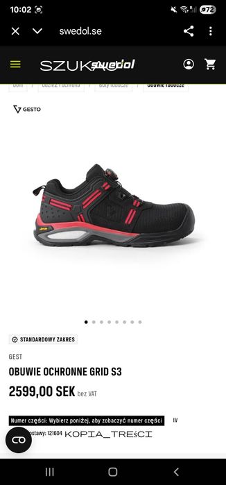 Buty robocze Gesto Boa r.44 i 45