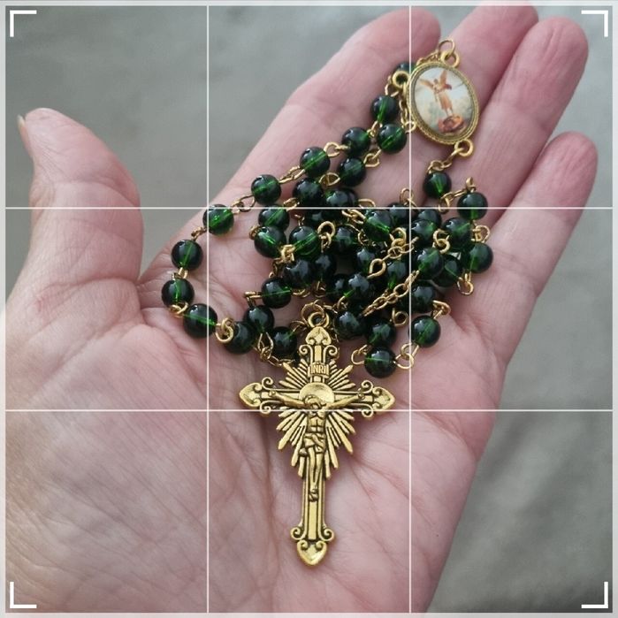 Śliczny Różaniec ze św.Michał Archanioł