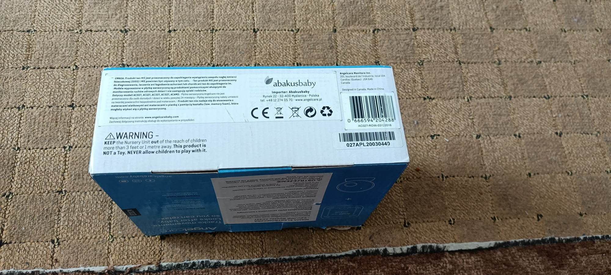 Elektroniczna niania, monitor oddechu