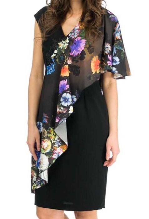 Sukienka Vivien dress - marki RISCA z kolorową szarfą r.38 - nowa