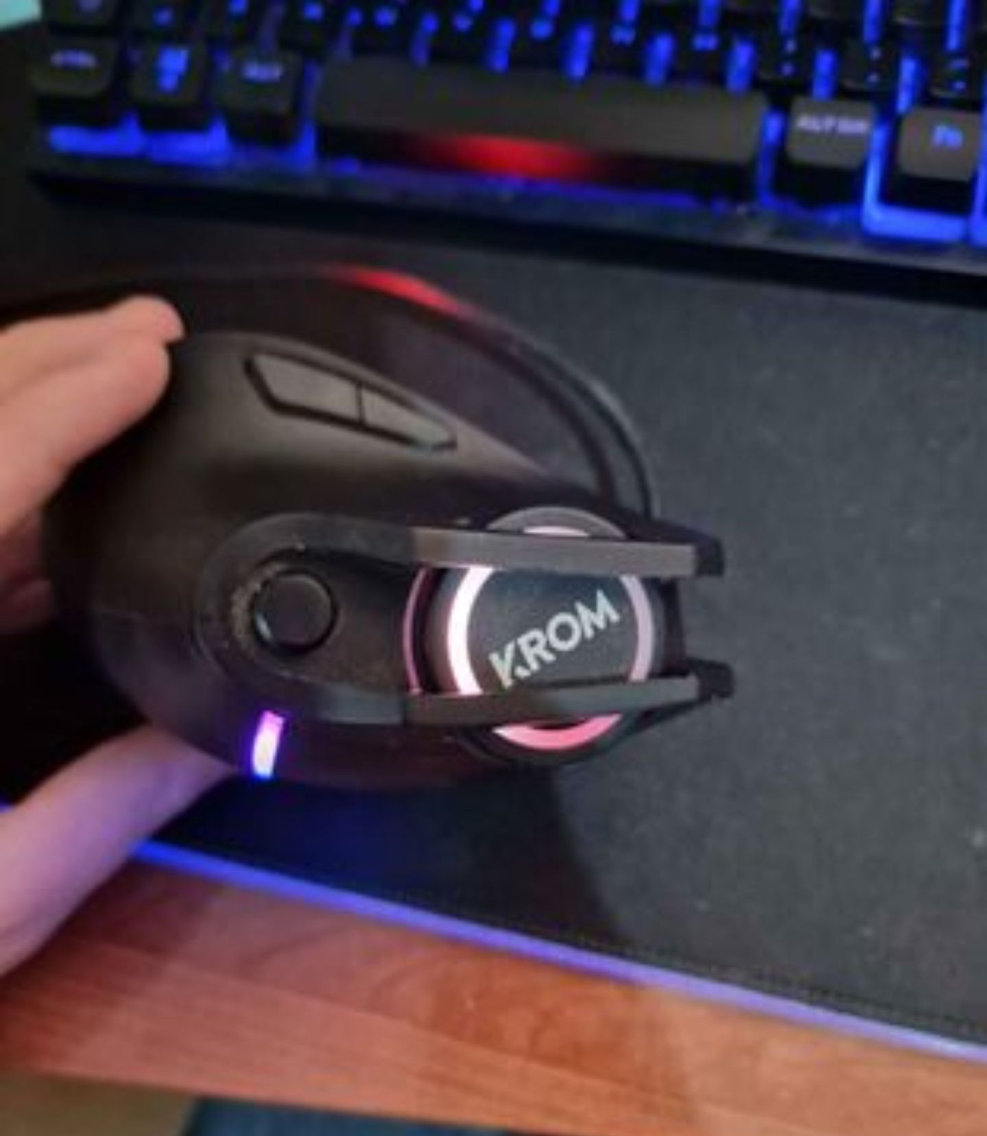 Rato Gaming Ergonómico KROM Kaox RGB