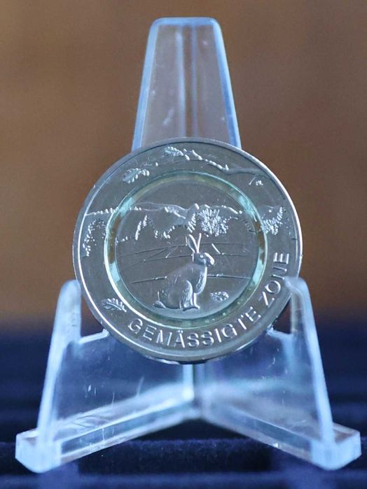 Alemanha - Moeda 5 € Trimetálica - Clima Temperado (Mint "F"-Estugarda