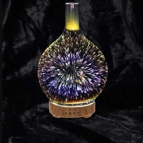 Аромадифузор-зволожувач повітря Аромо яскрава  RGB-підсвітка 100мл