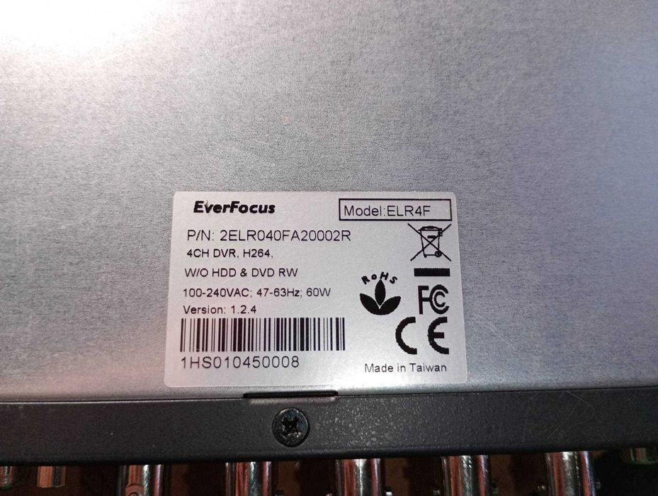 Регистратор EverFocus ELR4F. 4 канала аналоговый с выходом в интернет