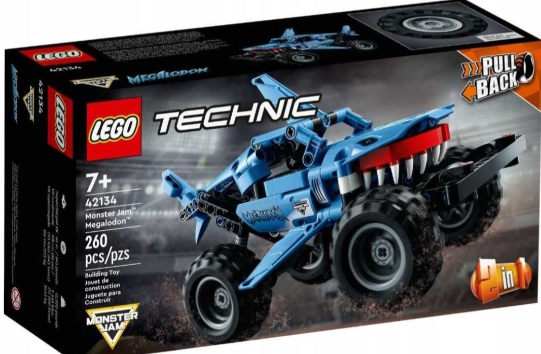 Klocki lego technic 42134 monster jam rekin 2w1  NOWE