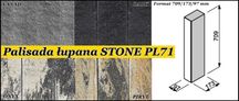 Palisada betonowa łupana JONIEC STONE PL71  wysokość 71cm !!