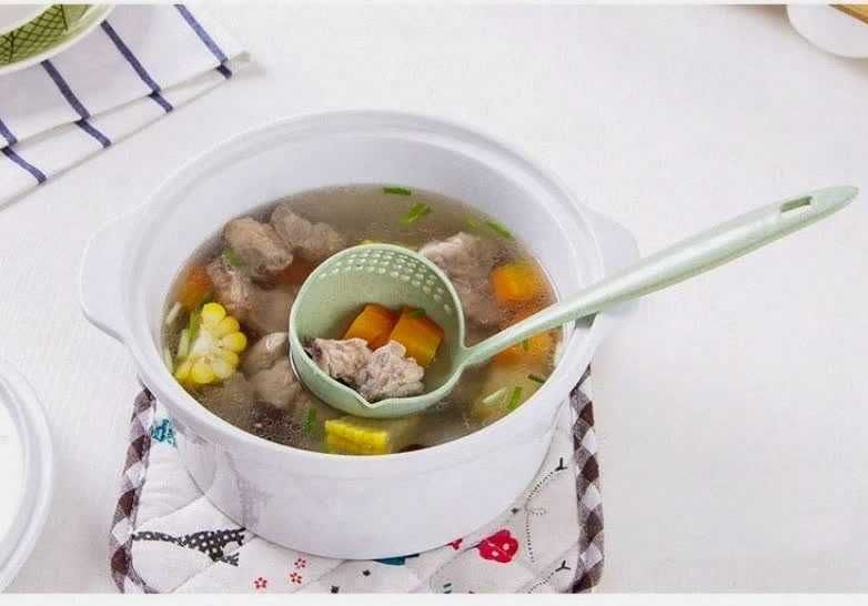 Ложка-Дуршлаг 2-в-1 з Довгою Ручкою Універсальна для Кухни