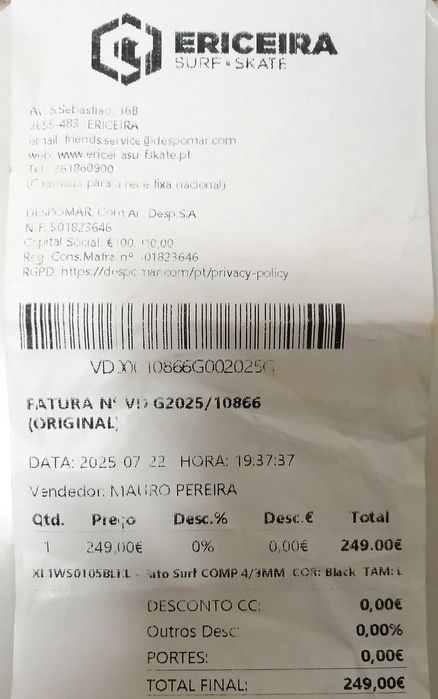 Fato Xcel Comp 4/3 L