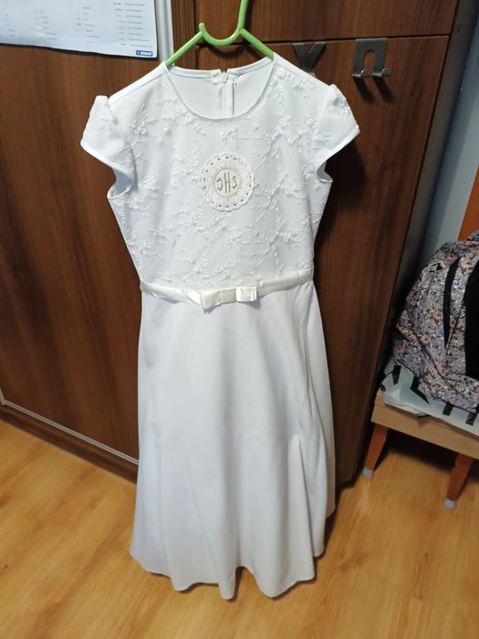 Sukienka komunijna z bolerkiem długość 110 cm
