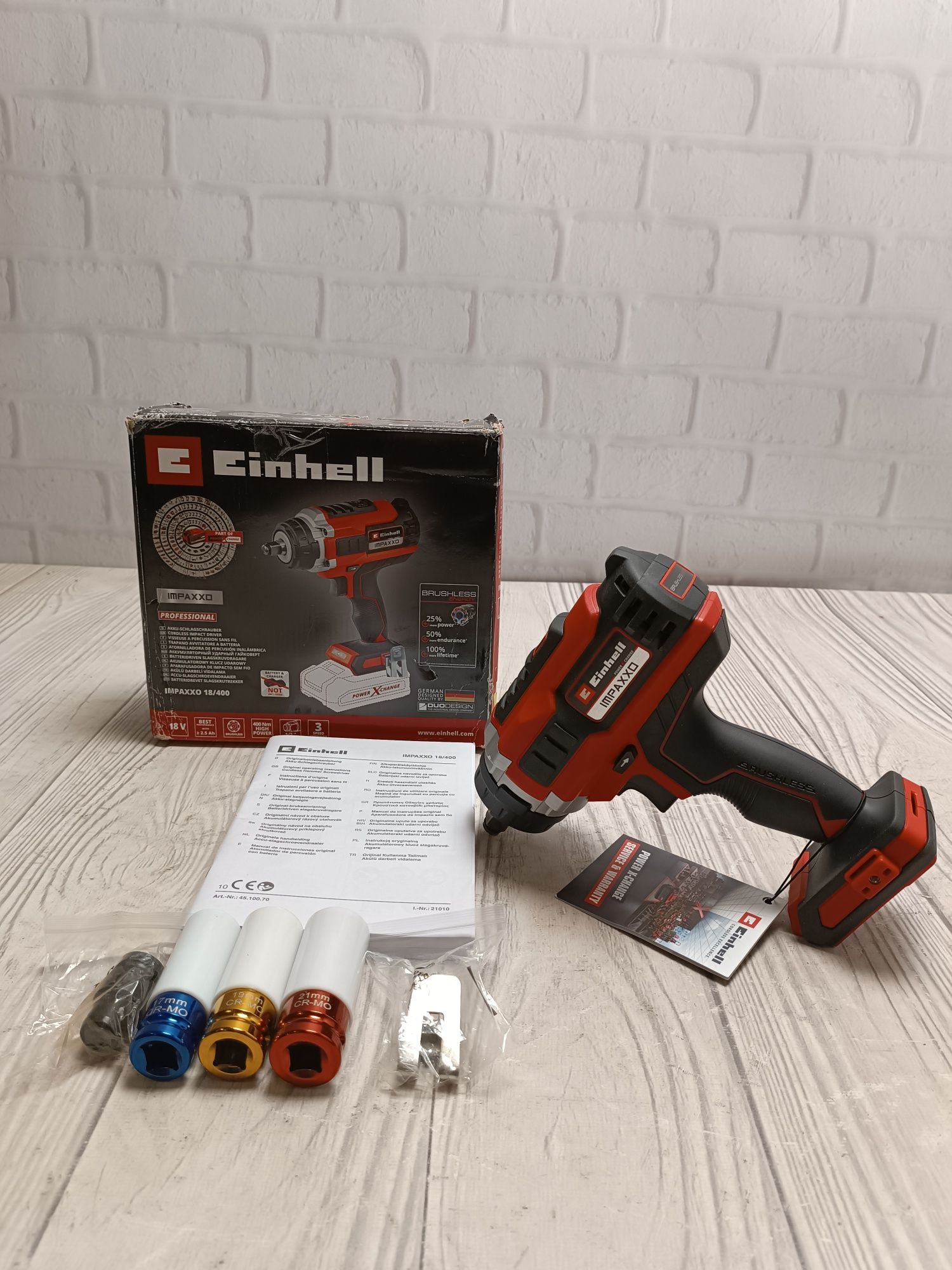 Einhell Professional IMPAXXO 18/400 акумуляторний ударний гайковерт