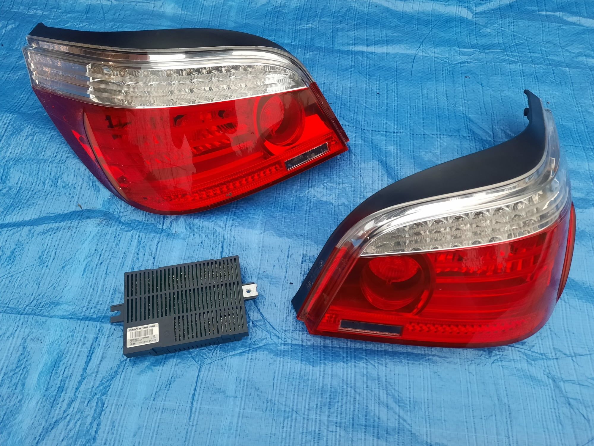 Lampy tył LIFT LCI Komplet BMW E60 Europa Moduł LM2 +Kostki