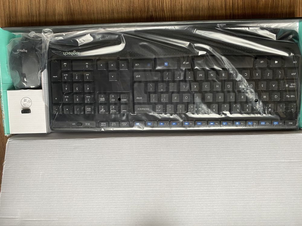 NOWY Bezprzewodowy zestaw Logitech MK345 klaw i mysz optyczna QWERTY