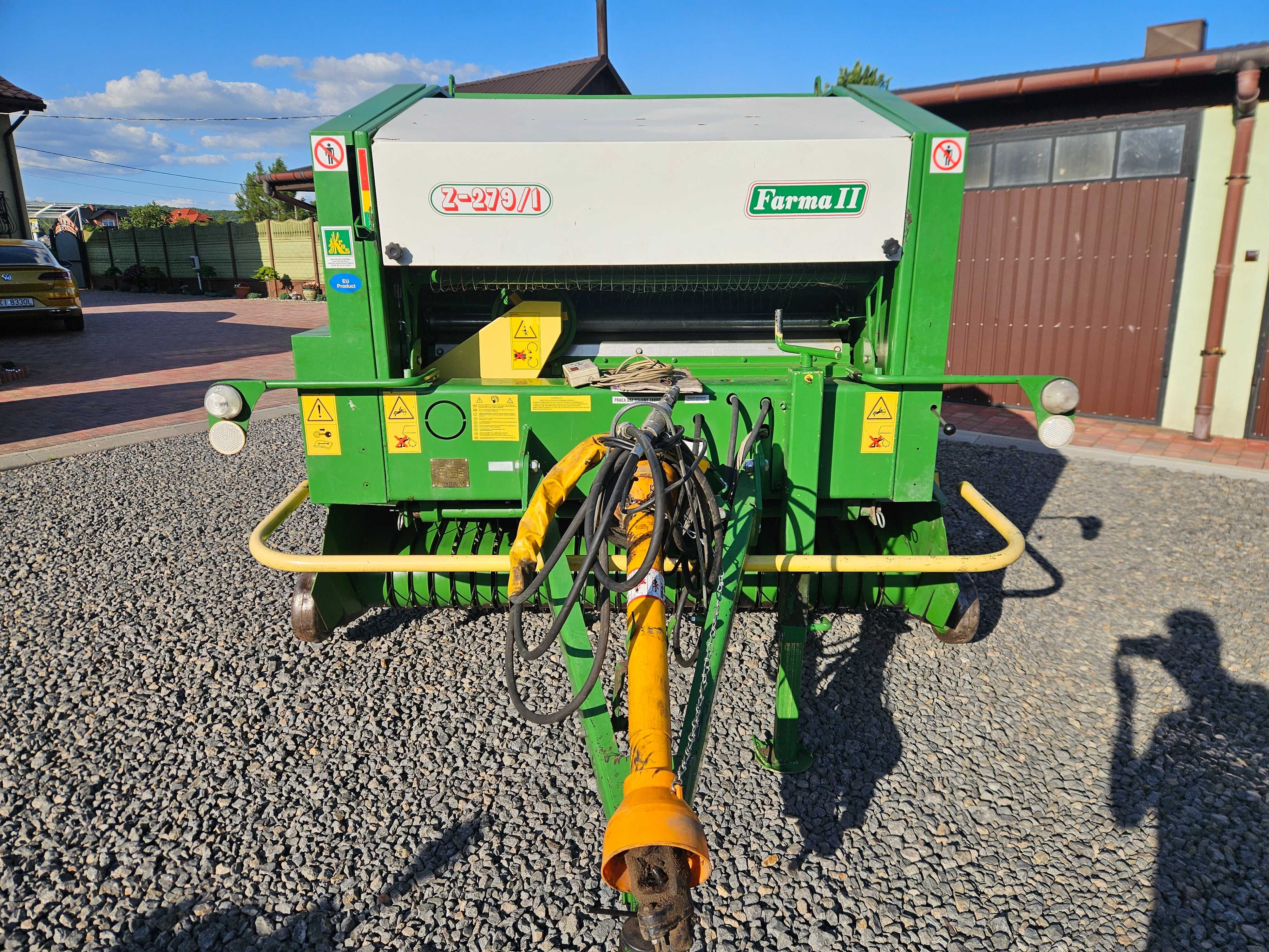 Prasa rolująca SIPMA Farma II Z-279/1, 2011r, siatka-sznurek, zadbana!
