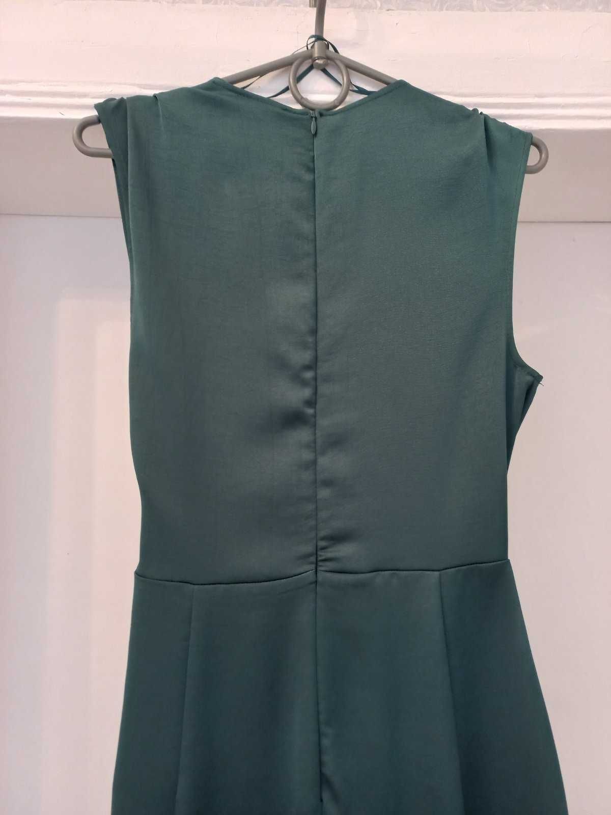 Новый стильный комбинезон темно-зеленого цвета ZARA. Испания, р.XS