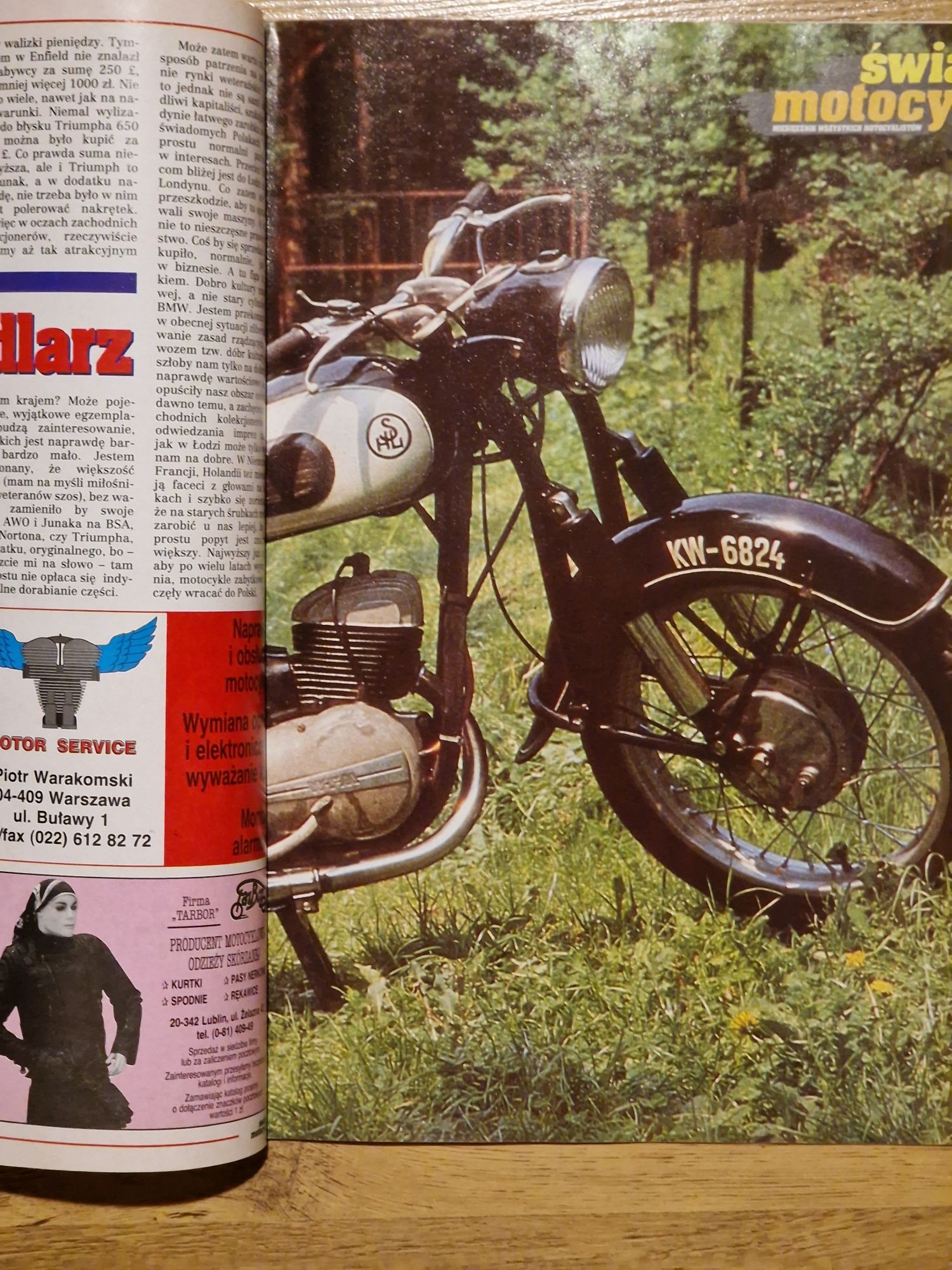 Świat Motocykli lipiec nr 7 1996 Suzuki SHL M11 175 Honda M72 WSK