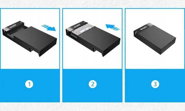 Obudowa Dysku 3.5' Kieszeń SATA  HDD USB 3.0 Super Speed do 5Gb/s