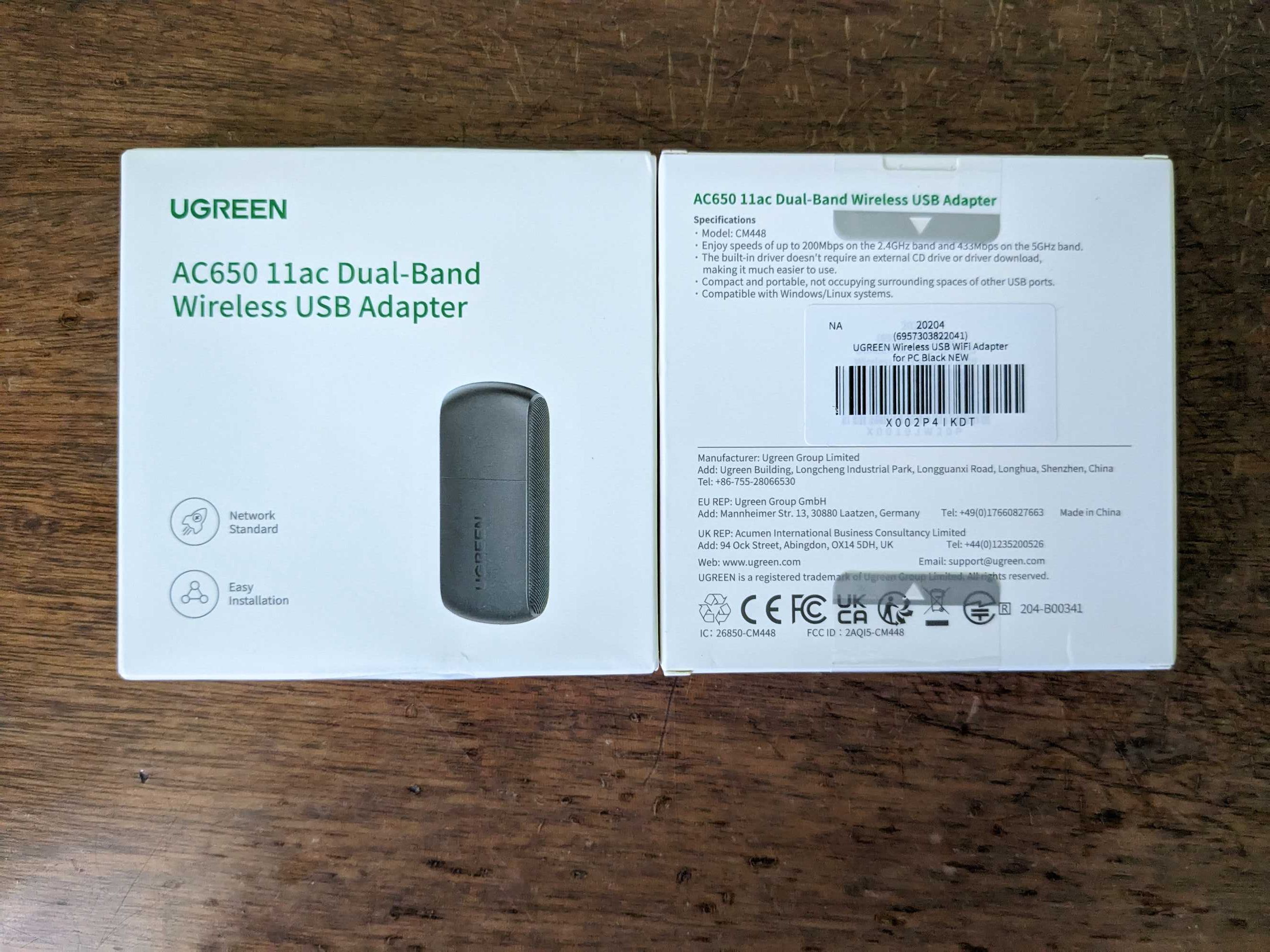 Ugreen WiFi адаптер 2,4\5ГГЦ