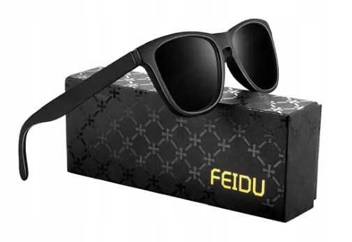 FEIDU Retro spolaryzowane okulary przeciwsłoneczne