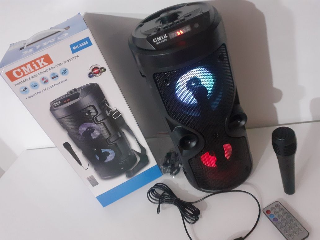 Coluna Bluetooth Karaoke