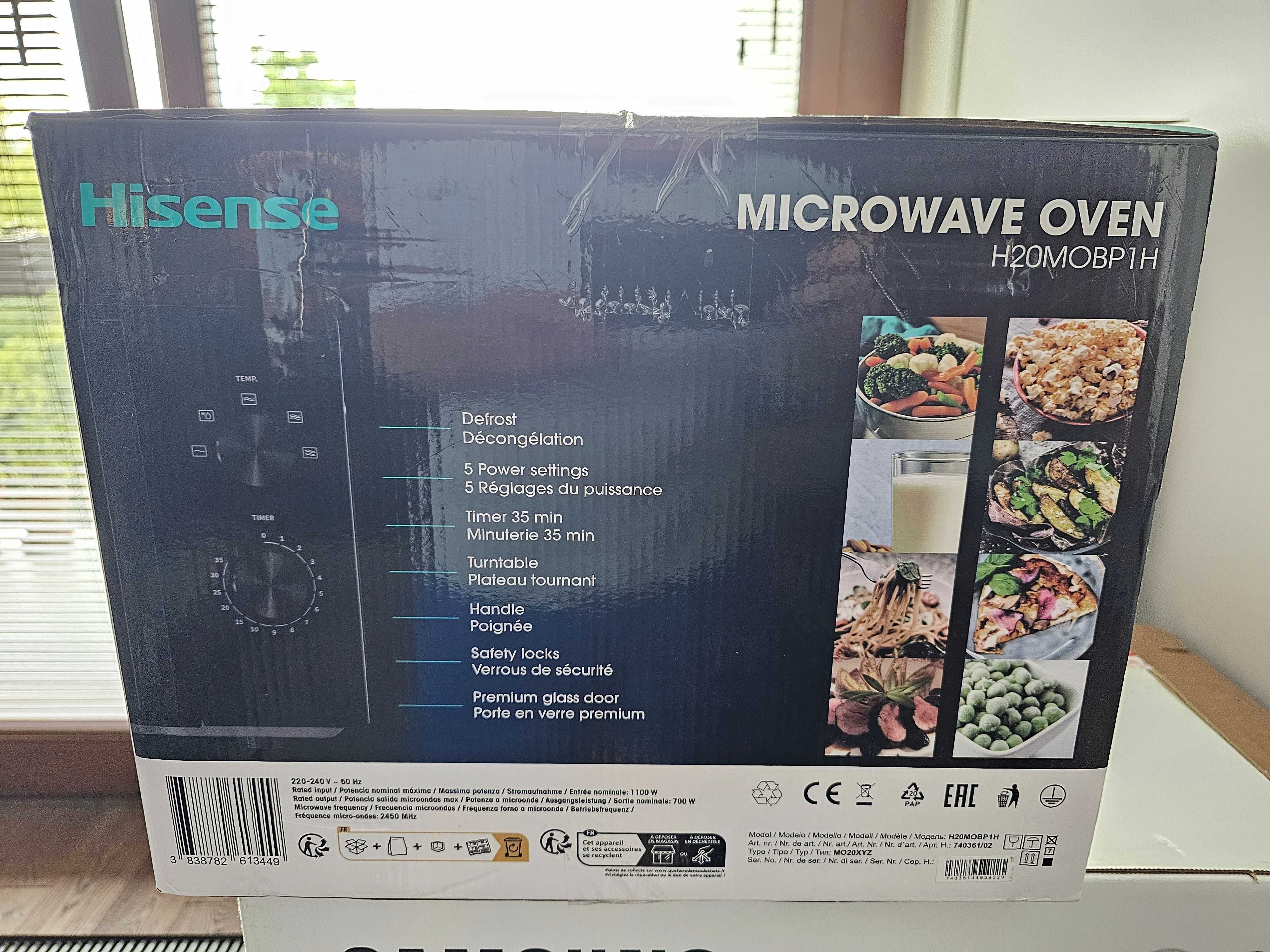 Kuchenka mikrofalowa Hisense H20MOBP1H Nowa!!!
