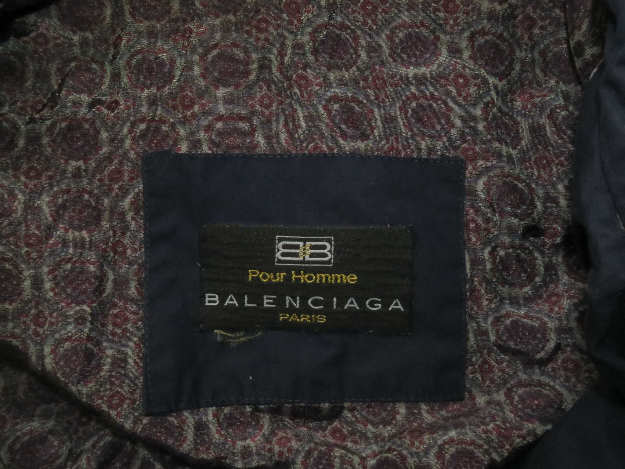 Balenciaga długi płaszcz trencz uniseks vintage XL oversize