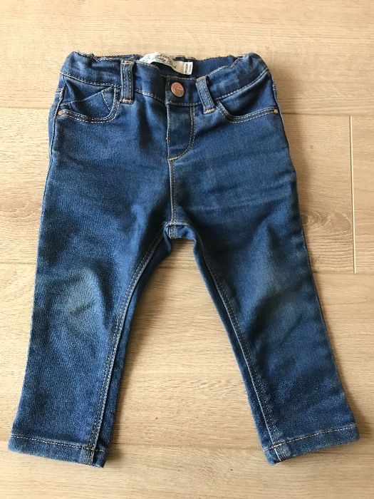 Calça de ganga de menina 9-12 meses, Zara