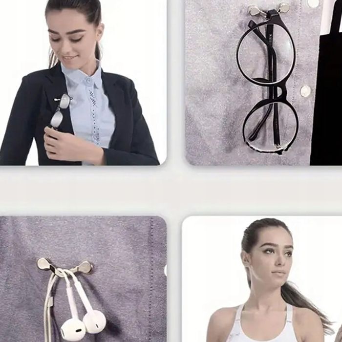 Magnetyczny Uchwyt Na Okulary Klips Do Ubrania Na Słuchawki