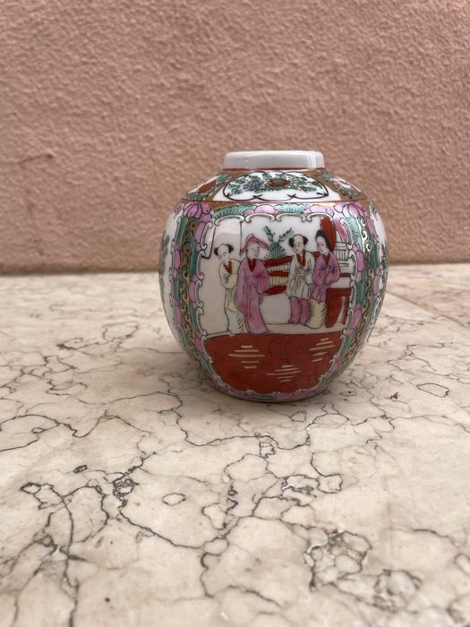Jarro Porcelana Chinesa Famille Rose – Vintage – Matarraque