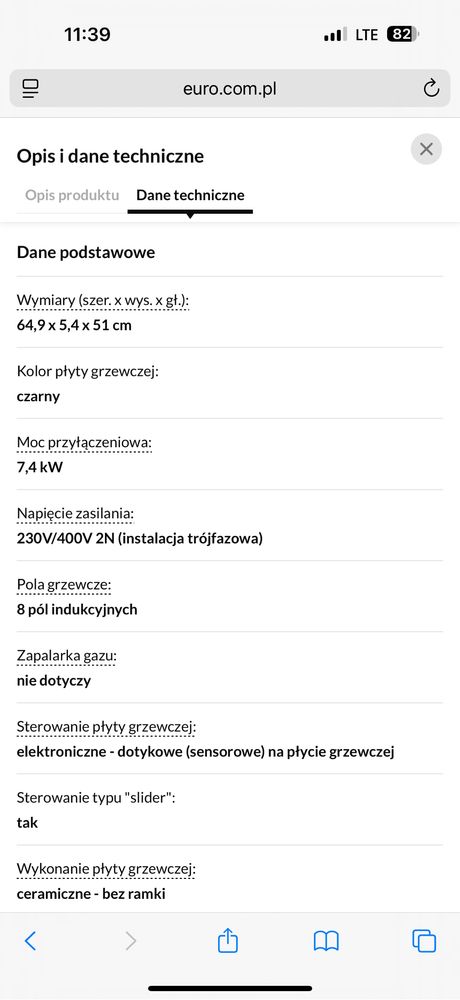 Płyta indukcyjna Whirlpool W Collection SMO 658C/NE 64,9cm