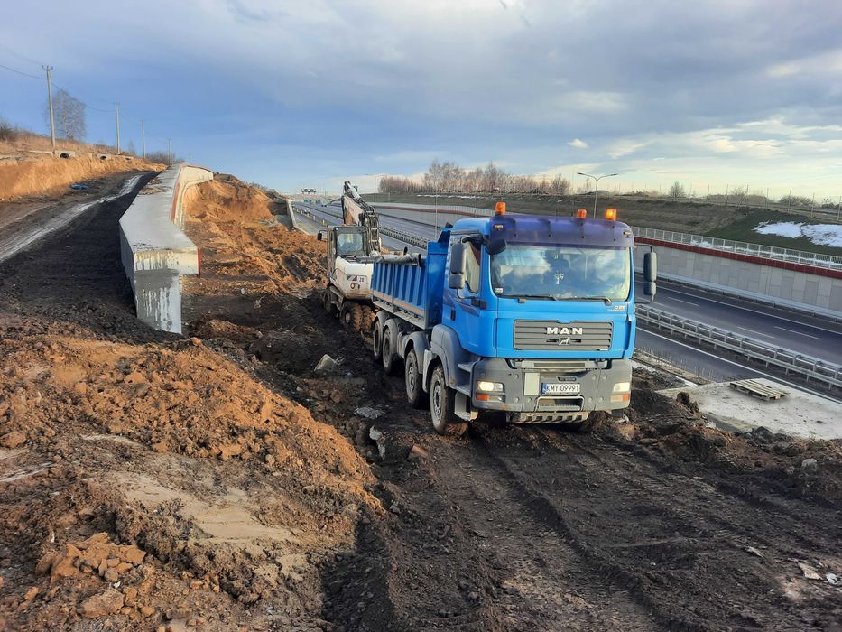 Prace ziemne usługi koparkami wyburzenia transport usługi brukarskie