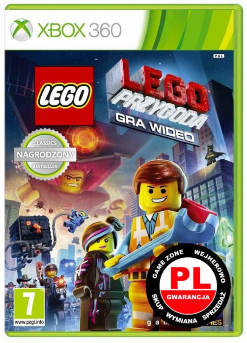 LEGO Movie Przygoda Xbox 360 + Slim + E = PŁYTA PL = Wejherowo / FOLIA